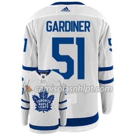 Camisola Toronto Maple Leafs JAKE GARDINER 51 Adidas Branco Authentic - Homem